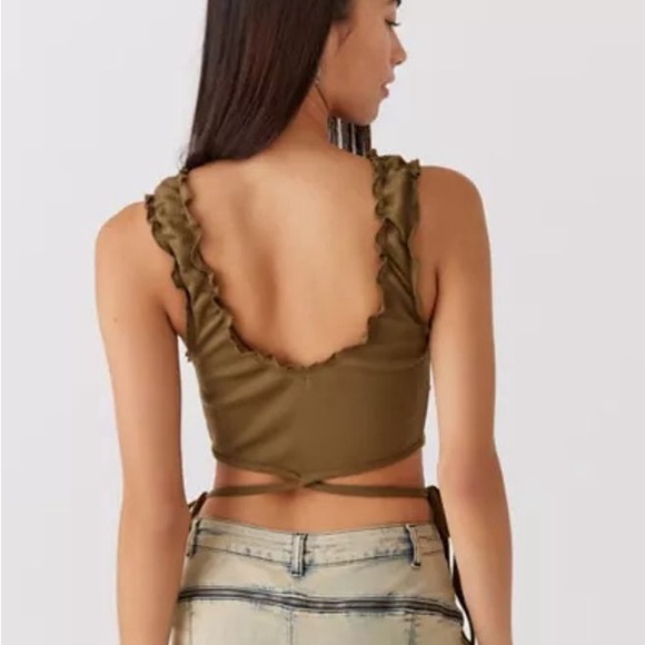 UO Side Tie Cropped Top - Picture 2 of 2